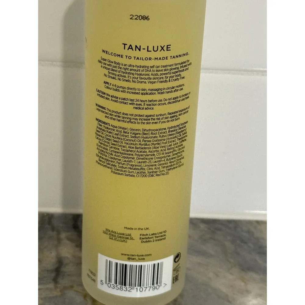 Tan Luxe Super Glow Body Hyaluronic Self Tan Serum Gradual 150 ml /5.07 oz New